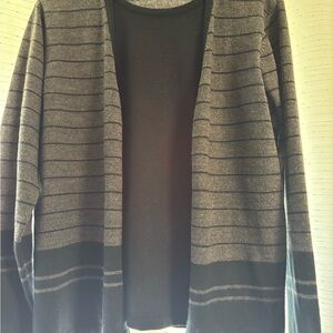 Men's Gray Striped Sweater